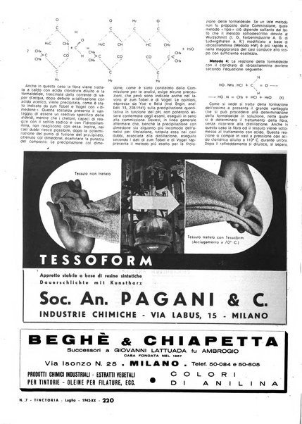 Tinctoria i progressi delle industrie tintorie e tessili