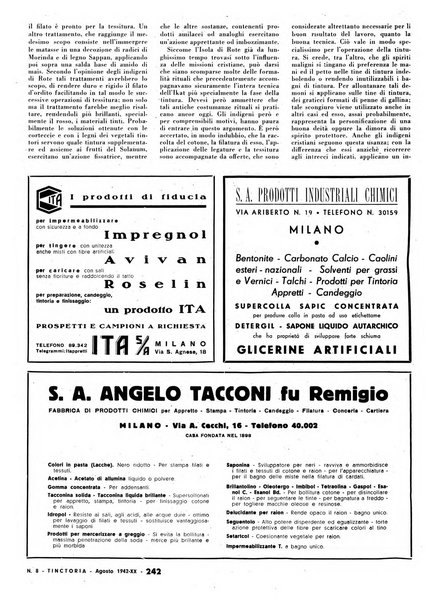 Tinctoria i progressi delle industrie tintorie e tessili