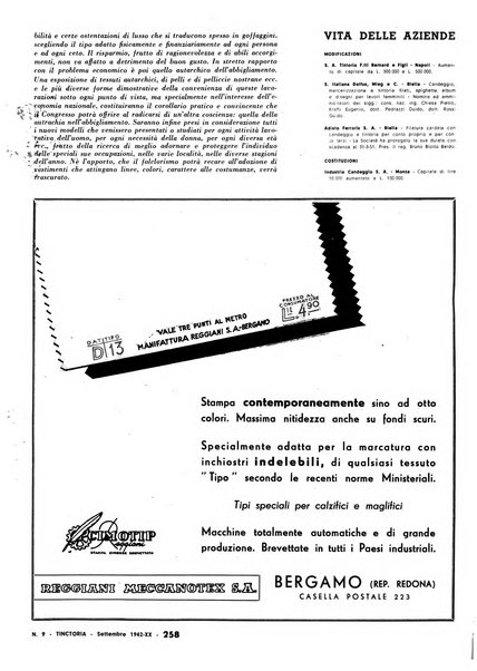 Tinctoria i progressi delle industrie tintorie e tessili