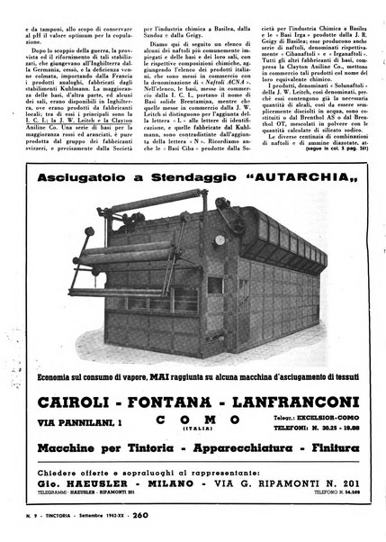 Tinctoria i progressi delle industrie tintorie e tessili