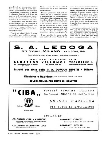 Tinctoria i progressi delle industrie tintorie e tessili