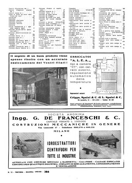 Tinctoria i progressi delle industrie tintorie e tessili