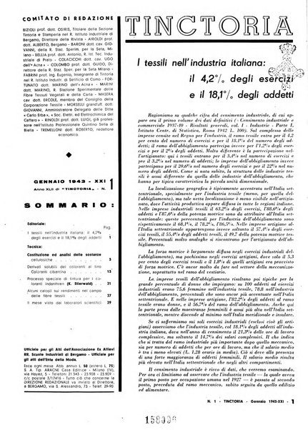 Tinctoria i progressi delle industrie tintorie e tessili