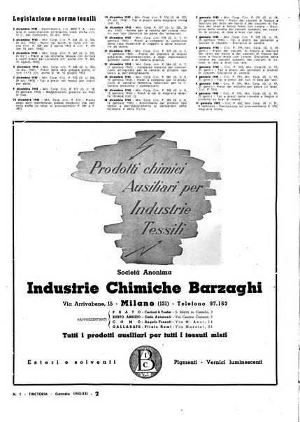 Tinctoria i progressi delle industrie tintorie e tessili