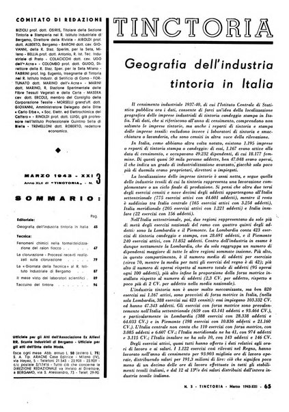 Tinctoria i progressi delle industrie tintorie e tessili