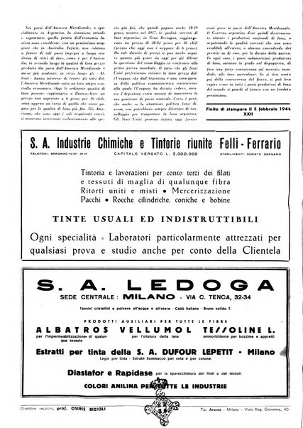 Tinctoria i progressi delle industrie tintorie e tessili