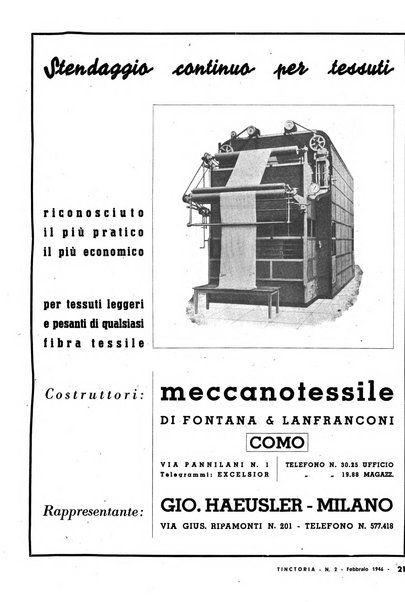 Tinctoria i progressi delle industrie tintorie e tessili