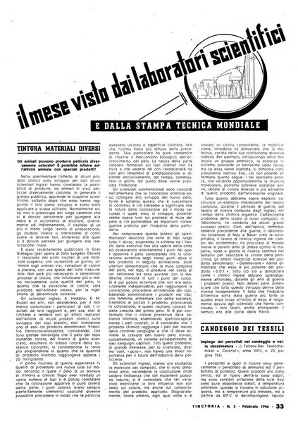 Tinctoria i progressi delle industrie tintorie e tessili