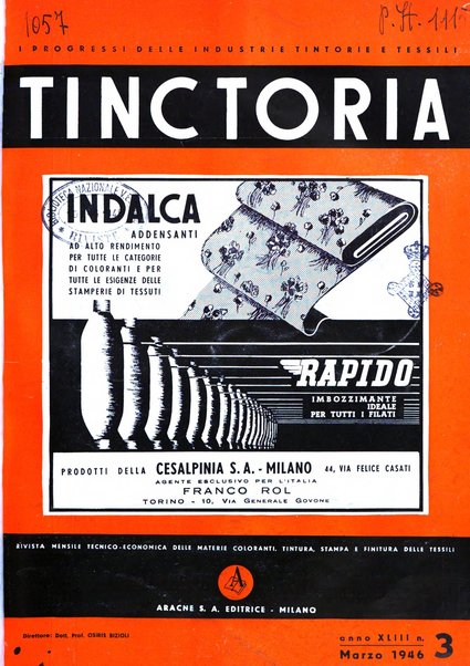 Tinctoria i progressi delle industrie tintorie e tessili