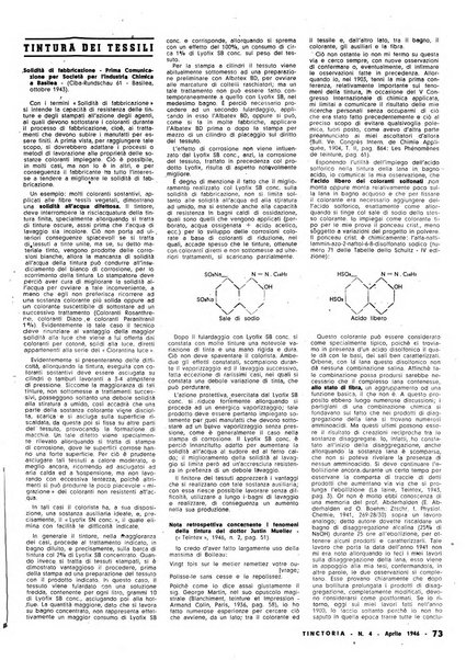 Tinctoria i progressi delle industrie tintorie e tessili