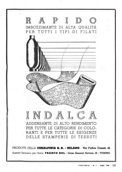 Tinctoria i progressi delle industrie tintorie e tessili