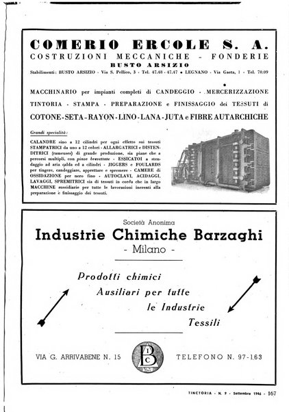 Tinctoria i progressi delle industrie tintorie e tessili