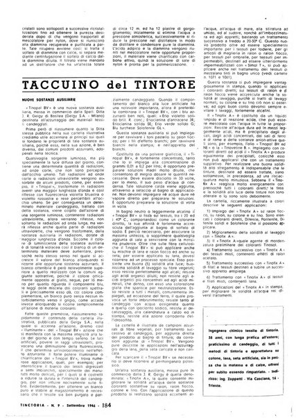 Tinctoria i progressi delle industrie tintorie e tessili