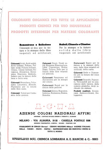 Tinctoria i progressi delle industrie tintorie e tessili