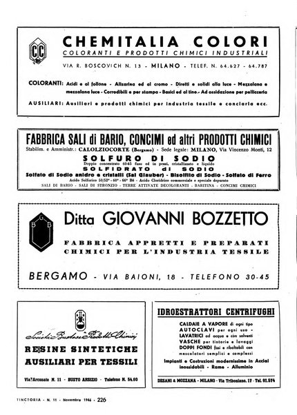 Tinctoria i progressi delle industrie tintorie e tessili