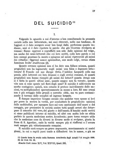 La scuola cattolica periodico religioso scientifico letterario