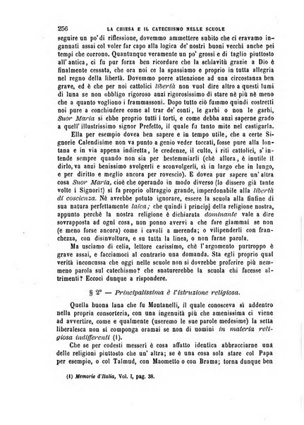 La scuola cattolica periodico religioso scientifico letterario