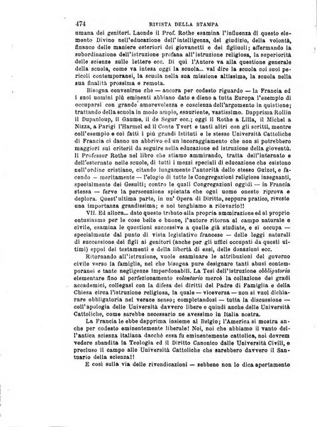 La scuola cattolica periodico religioso scientifico letterario