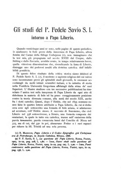 La scuola cattolica periodico religioso scientifico letterario