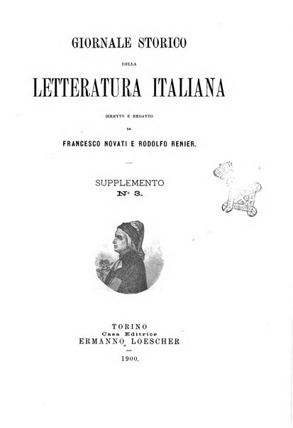 Giornale storico della letteratura italiana. Supplemento