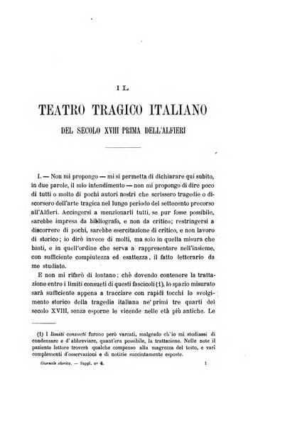 Giornale storico della letteratura italiana. Supplemento