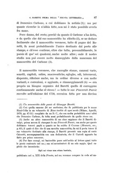 Giornale storico della letteratura italiana. Supplemento