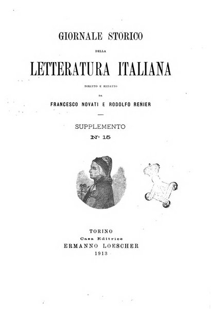 Giornale storico della letteratura italiana. Supplemento