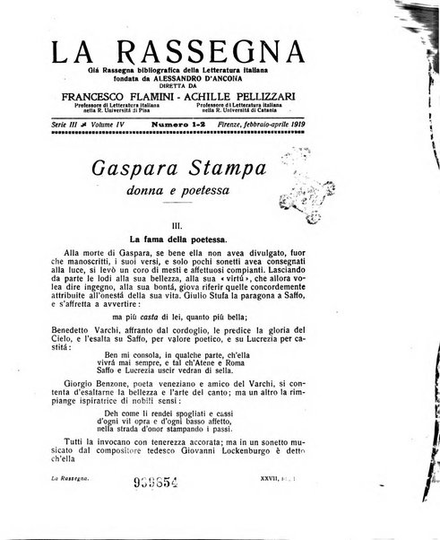 La rassegna