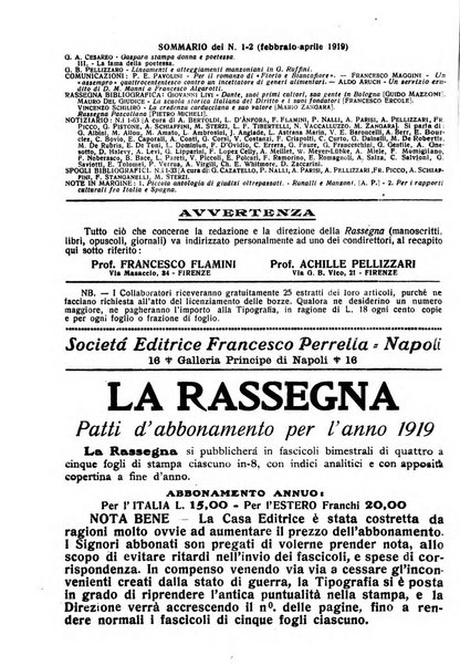 La rassegna