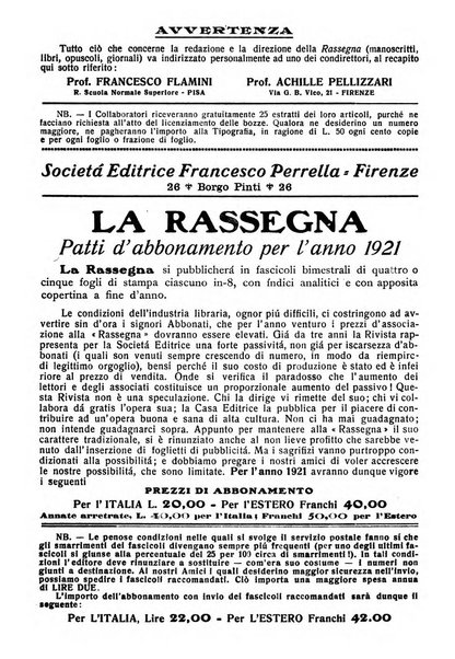 La rassegna