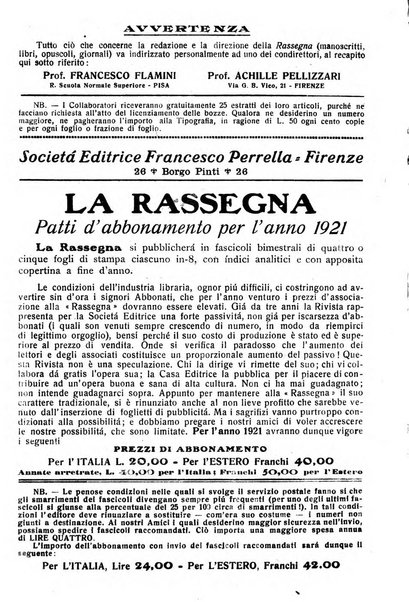 La rassegna