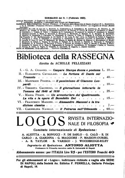 La rassegna