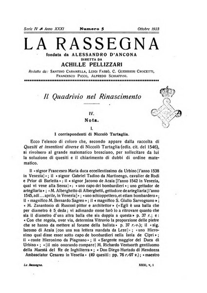 La rassegna