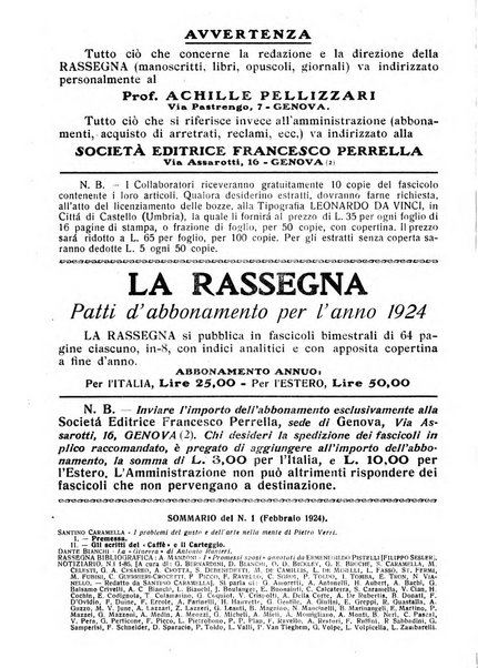 La rassegna