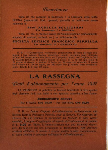 La rassegna