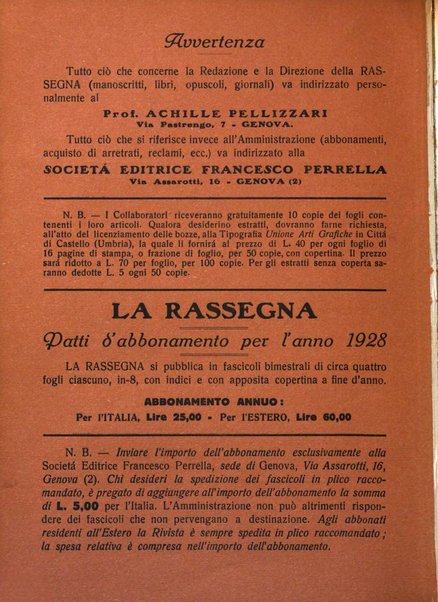 La rassegna