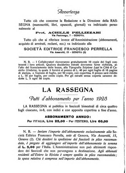 La rassegna