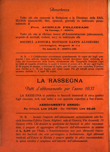 La rassegna