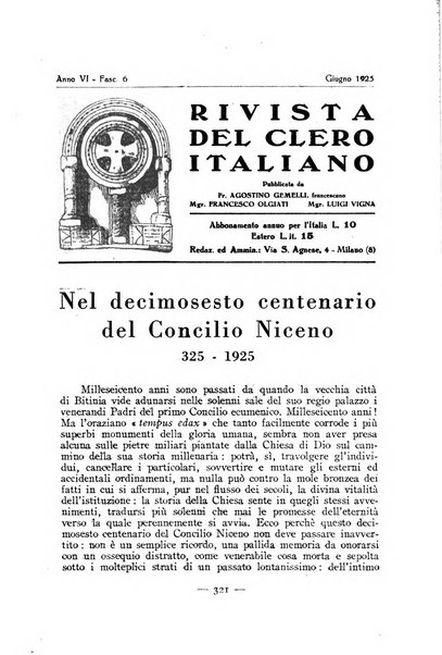 La rivista del clero italiano