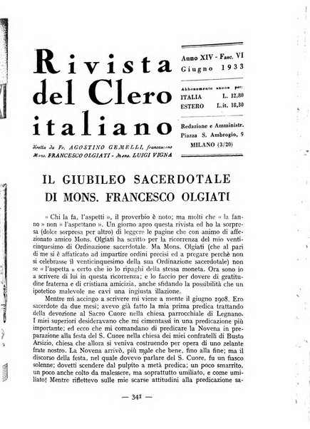 La rivista del clero italiano