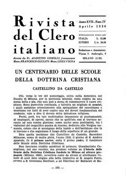 La rivista del clero italiano