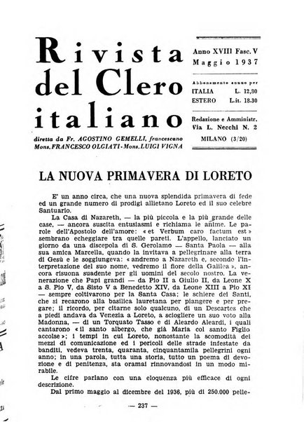 La rivista del clero italiano