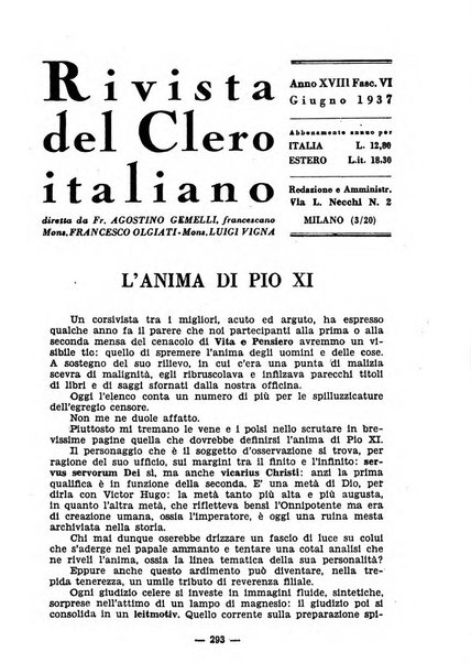 La rivista del clero italiano