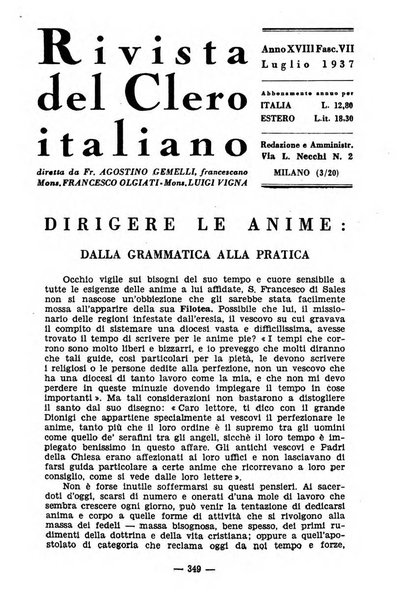 La rivista del clero italiano