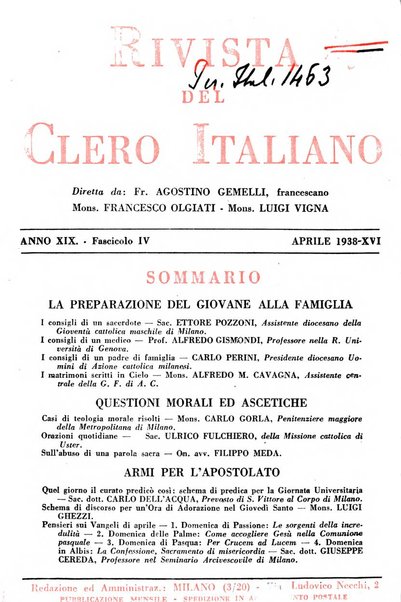 La rivista del clero italiano