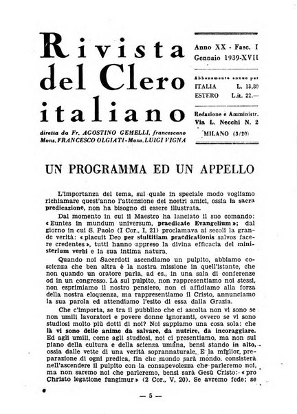 La rivista del clero italiano