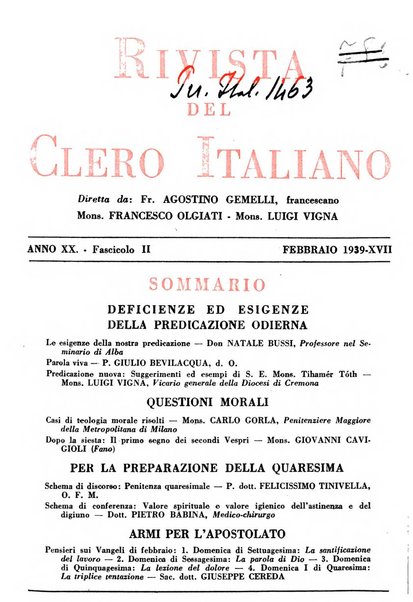 La rivista del clero italiano