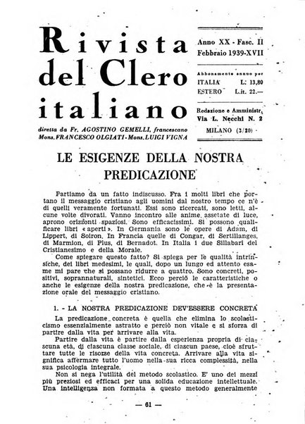 La rivista del clero italiano