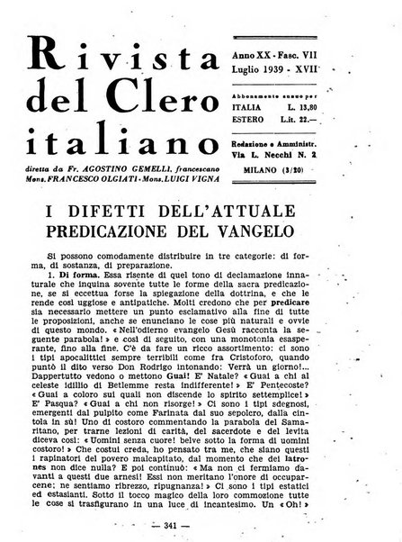 La rivista del clero italiano