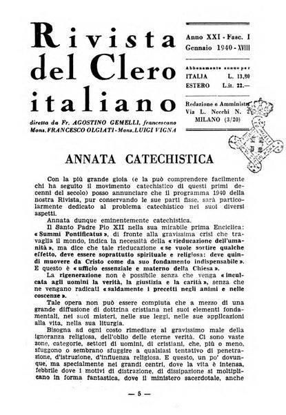 La rivista del clero italiano